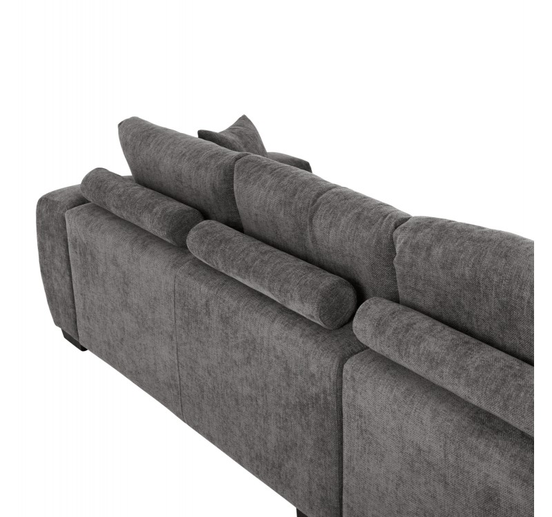 ΚΑΝΑΠΕΣ ΓΩΝΙΑ (ΑΡΙΣΤΕΡΗ) COVEN HM3266.03L ΣΚΟΥΡΟ ΓΚΡΙ ΥΦΑΣΜΑ 298x102-208x85Υεκ.