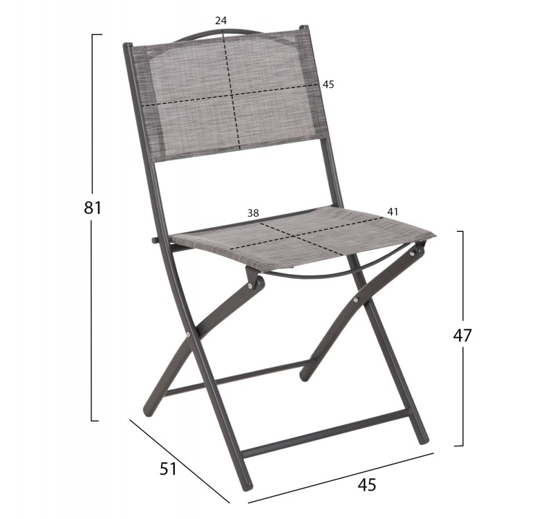 ΣΕΤ ΕΞ.ΧΩΡΟΥ 5ΤΜΧ MAG HM21033.01 ΤΡΑΠΕΖΙ ADAM & 4 ΠΤΥΣΣΟΜΕΝΕΣ ΚΑΡΕΚΛΕΣ ΓΚΡΙ