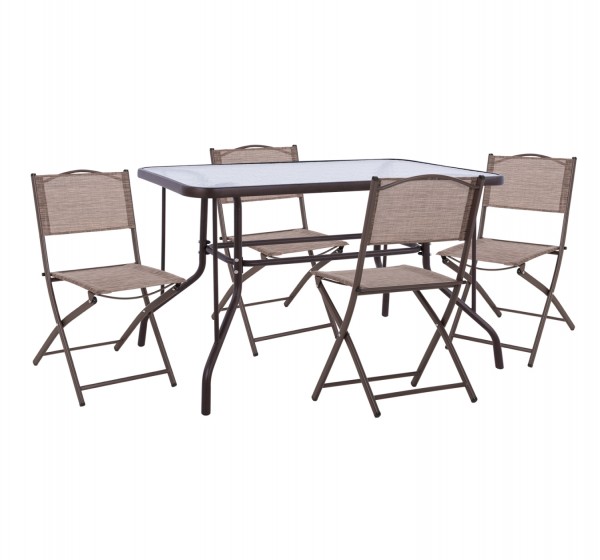 ΣΕΤ ΕΞ.ΧΩΡΟΥ 5ΤΜΧ MAG HM21033.02 ΤΡΑΠΕΖΙ ADAM & 4 ΠΤΥΣΣΟΜΕΝΕΣ ΚΑΡΕΚΛΕΣ-ΚΑΦΕ