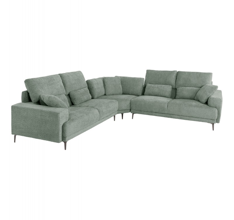 ΚΑΝΑΠΕΣ ΓΩΝΙΑ SYMMET HM3269.06 ΜΕΝΤΑ ΥΦΑΣΜΑ-ΑΝΘΡΑΚΙ ΠΟΔΙΑ 314x314x90-102Yεκ.