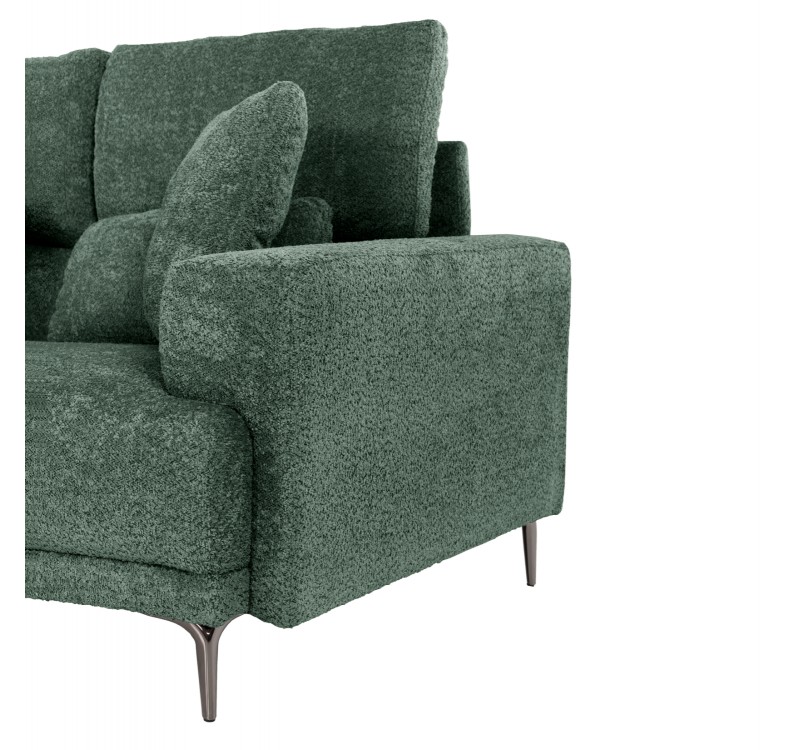 ΚΑΝΑΠΕΣ ΓΩΝΙΑ SYMMET HM3269.05 ΠΡΑΣΙΝΟ ΥΦΑΣΜΑ-ΑΝΘΡΑΚΙ ΠΟΔΙΑ 314x314x90-102Yεκ.