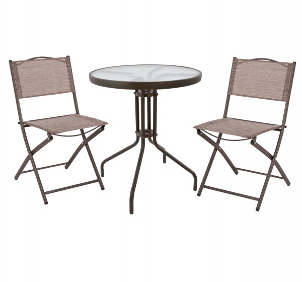 ΣΕΤ ΕΞ.ΧΩΡΟΥ 3ΤΜΧ LIMA HM21038.02 ΤΡΑΠΕΖΙ LIMA & 2 ΠΤΥΣΣΟΜΕΝΕΣ ΚΑΡΕΚΛΕΣ ΚΑΦΕ