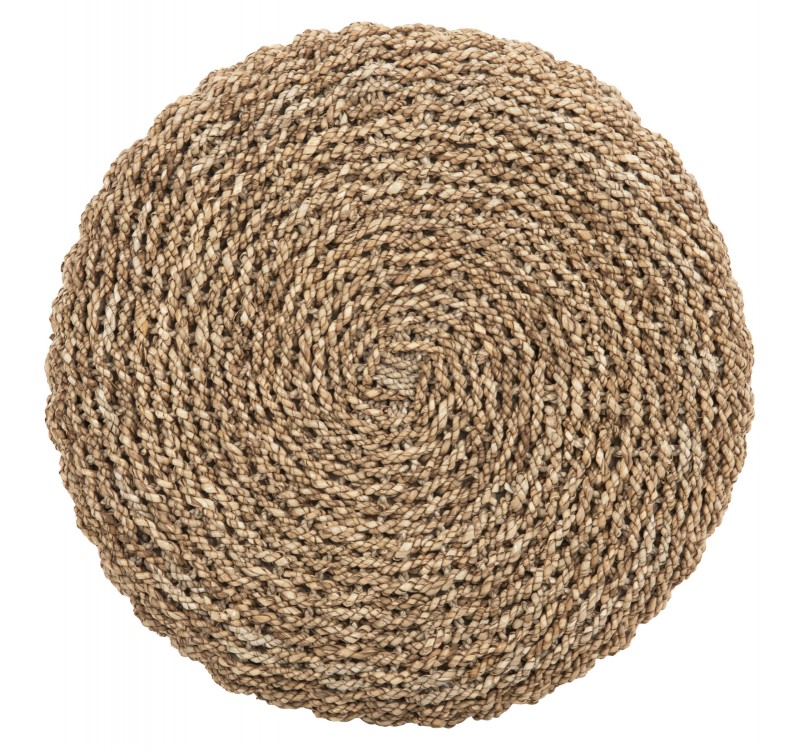 ΣΚΑΜΠΟ BEAM HM7827.01 ΞΥΛΟ ΤΕΑΚ ΚΑΙ SEAGRASS ΣΕ ΦΥΣΙΚΟ & ΛΕΥΚΟ Φ42x46Yεκ.