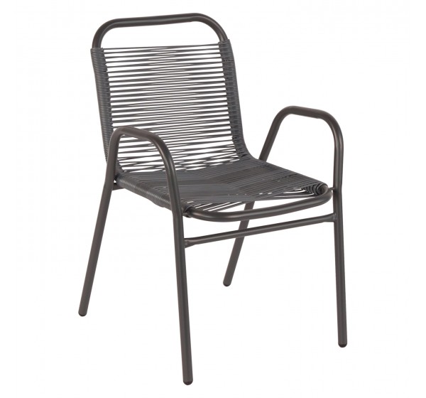 ΠΟΛΥΘΡΟΝΑ ΕΞ.ΧΩΡΟΥ AVRIL HM5968.01 ΜΕΤΑΛΛΟ ΚΑΙ ΣΥΝΘ.RATTAN ΣΕ ΓΚΡΙ 54,5x56x78Υεκ.