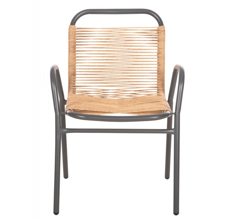 ΠΟΛΥΘΡΟΝΑ ΕΞ.ΧΩΡΟΥ AVRIL HM5968.02 ΜΕΤΑΛΛΟ ΓΚΡΙ- ΣΥΝΘ.RATTAN ΣΕ ΦΥΣΙΚΟ 54,5x56x78Υ εκ.