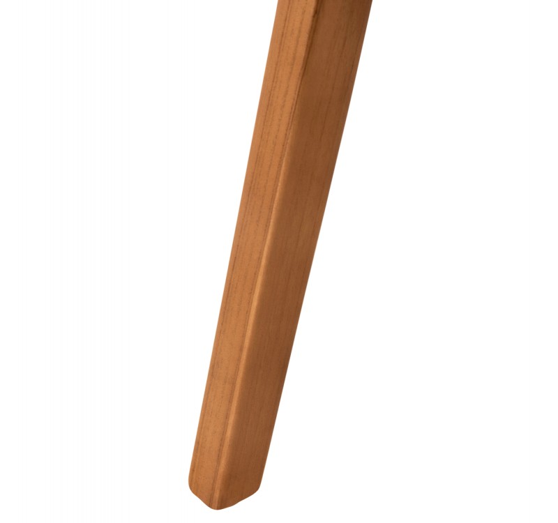 ΠΟΛΥΘΡΟΝΑ RIMINI HM9867.02 ΞΥΛΟ TEAK ΦΥΣΙΚΟ-ΜΑΥΡΟ ΣΧΟΙΝΙ & PU ΚΑΘΙΣΜΑ 60x61x76Υεκ.