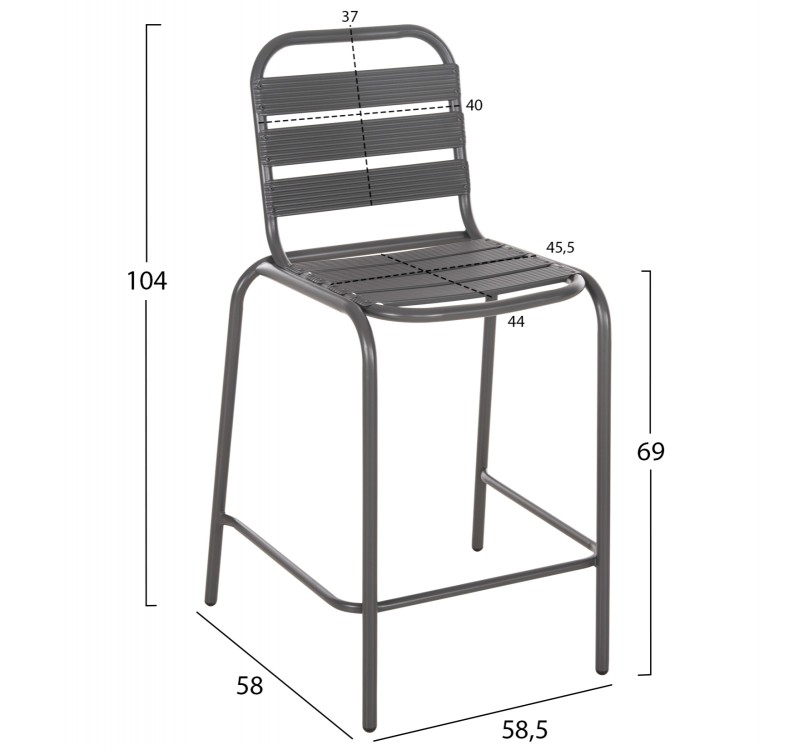 ΣΕΤ 3ΤΜΧ ΕΞΩΤΕΡΙΚΟΥ ΧΩΡΟΥ LAURA HM21054.01 ΓΚΡΙ ΜΕΤΑΛΛΟ & ΑΛΟΥΜΙΝΙΟ