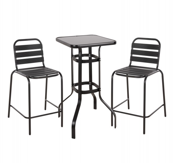 ΣΕΤ 3ΤΜΧ ΕΞΩΤΕΡΙΚΟΥ ΧΩΡΟΥ LAURA HM21054.03 ΜΑΥΡΟ ΜΕΤΑΛΛΟ & ΑΛΟΥΜΙΝΙΟ