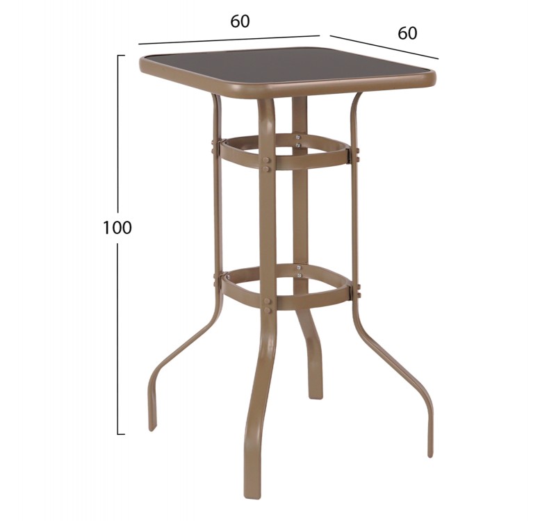 ΣΕΤ 3ΤΜΧ ΕΞΩΤΕΡΙΚΟΥ ΧΩΡΟΥ LAURA HM21054.04 ΣΑΜΠΑΝΙ ΜΕΤΑΛΛΟ & ΑΛΟΥΜΙΝΙΟ