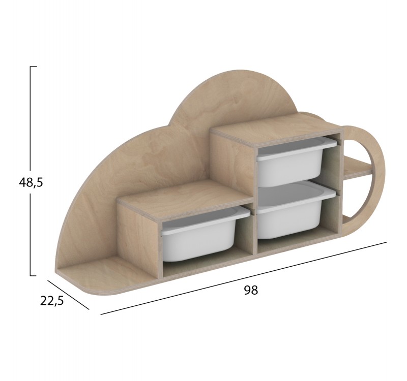 ΣΥΡΤΑΡΙΕΡΑ ΤΟΙΧΟΥ SANI HM18227.03 ΞΥΛΟ ΣΗΜΥΔΑΣ-ΛΕΥΚΑ P.E. ΣΥΡΤΑΡΙΑ 98x22,5x48,5Υεκ.