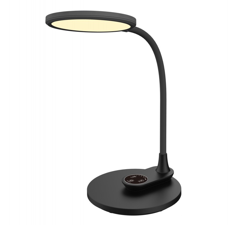 ΦΩΤΙΣΤΙΚΟ ΓΡΑΦΕΙΟΥ LED BLAIN HM4459.02 ΜΑΥΡΟ ABS & ΣΙΛΙΚΟΝΗ 17x26,6x34,5Υ εκ.