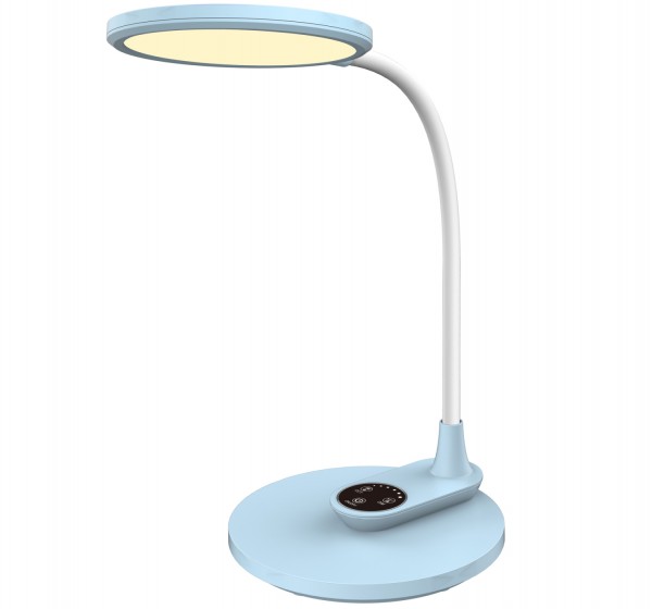 ΦΩΤΙΣΤΙΚΟ ΓΡΑΦΕΙΟΥ LED BLAIN HM4459.03 ΓΑΛΑΖΙΟ ABS-ΛΕΥΚΗ ΣΙΛΙΚΟΝΗ 17x26,6x34,5Υ εκ.