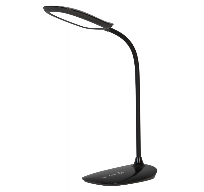 ΦΩΤΙΣΤΙΚΟ ΓΡΑΦΕΙΟΥ LED BLAIN HM4444.02 ΜΑΥΡΟ ABS 13,6x17,7x40Υ εκ.