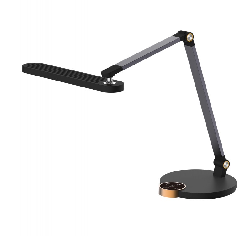 ΦΩΤΙΣΤΙΚΟ ΓΡΑΦΕΙΟΥ LED BLAIN PRO HM4454.02 ΜΑΥΡΗ ΒΑΣΗ ABS-ΓΚΡΙ ΑΛΟΥΜΙΝΙΟ 51,8x40Υεκ.