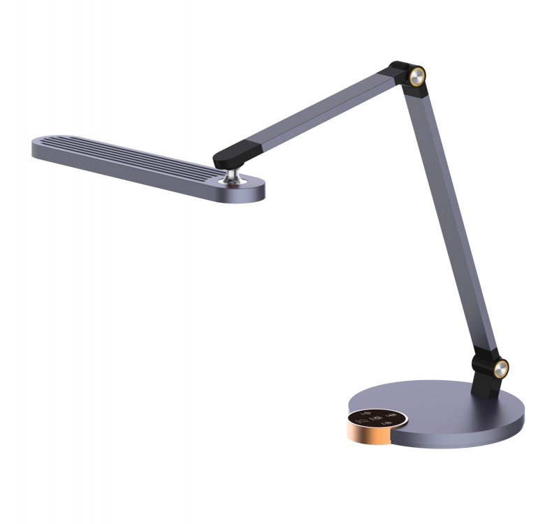 ΦΩΤΙΣΤΙΚΟ ΓΡΑΦΕΙΟΥ LED BLAIN PRO HM4454.07 ΓΚΡΙ ΒΑΣΗ ABS & ΑΛΟΥΜΙΝΙΟ 51,8x40Υεκ.
