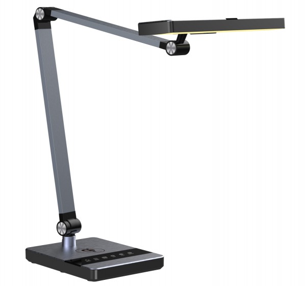 ΦΩΤΙΣΤΙΚΟ ΓΡΑΦΕΙΟΥ LED BLAIN PRO HM4461.02 ΜΑΥΡΟ ΜΑΤ ABS 35x43,9Υεκ.