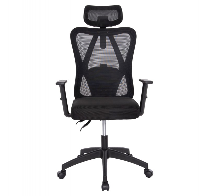 ΚΑΡΕΚΛΑ ΓΡΑΦΕΙΟΥ MEXER HM1195.01 ΜΑΥΡΟ MESH-PP ΒΑΣΗ 68x70x136Υεκ.