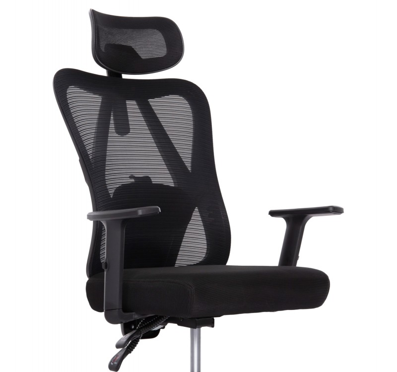 ΚΑΡΕΚΛΑ ΓΡΑΦΕΙΟΥ MEXER HM1195.01 ΜΑΥΡΟ MESH-PP ΒΑΣΗ 68x70x136Υεκ.
