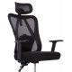 ΚΑΡΕΚΛΑ ΓΡΑΦΕΙΟΥ MEXER HM1195.01 ΜΑΥΡΟ MESH-PP ΒΑΣΗ 68x70x136Υεκ.