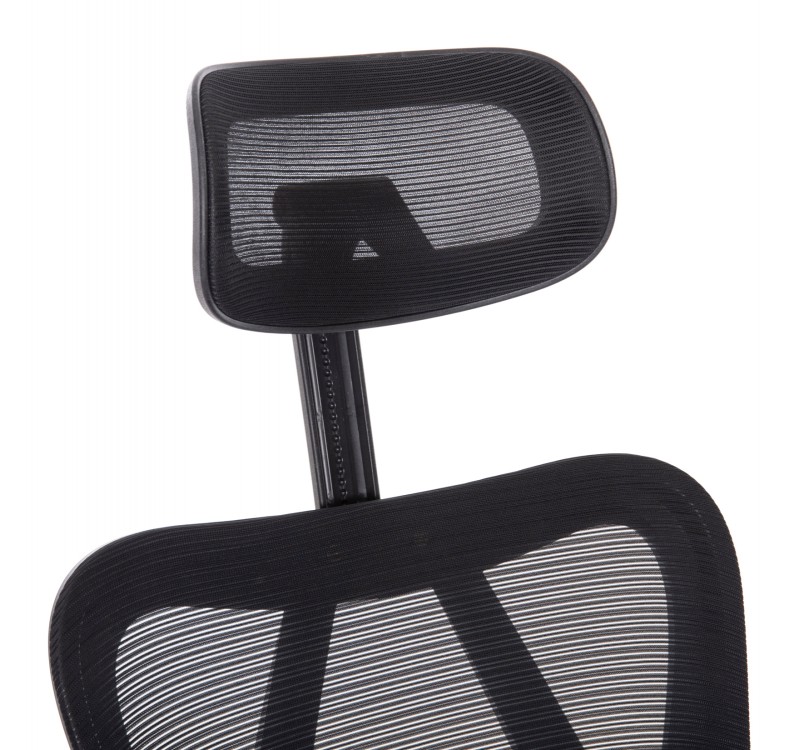 ΚΑΡΕΚΛΑ ΓΡΑΦΕΙΟΥ MEXER HM1195.01 ΜΑΥΡΟ MESH-PP ΒΑΣΗ 68x70x136Υεκ.