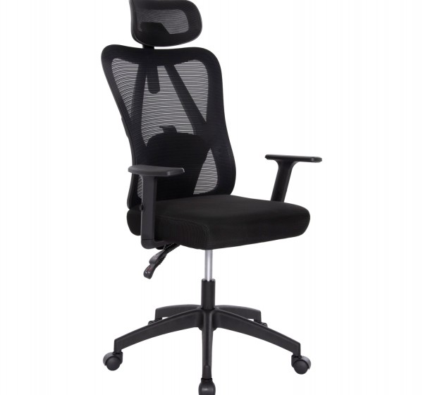 ΚΑΡΕΚΛΑ ΓΡΑΦΕΙΟΥ MEXER HM1195.01 ΜΑΥΡΟ MESH-PP ΒΑΣΗ 68x70x136Υεκ.