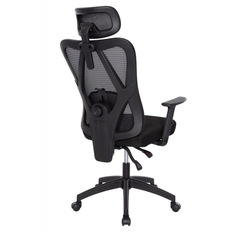 ΚΑΡΕΚΛΑ ΓΡΑΦΕΙΟΥ MEXER HM1195.01 ΜΑΥΡΟ MESH-PP ΒΑΣΗ 68x70x136Υεκ.