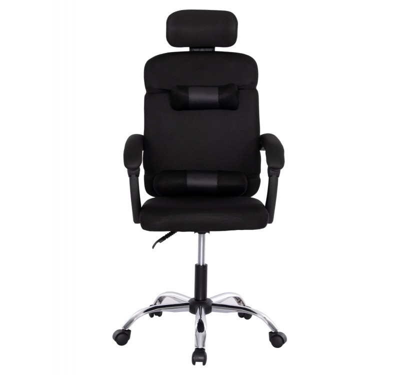 ΚΑΡΕΚΛΑ ΓΡΑΦΕΙΟΥ CRONER HM1196.01 ΜΑΥΡΟ MESH-ΜΕΤΑΛ.ΒΑΣΗ 58x99x120Υεκ.