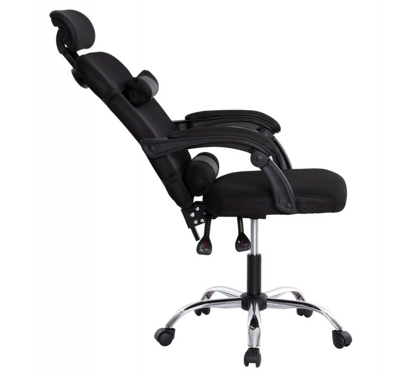 ΚΑΡΕΚΛΑ ΓΡΑΦΕΙΟΥ CRONER HM1196.01 ΜΑΥΡΟ MESH-ΜΕΤΑΛ.ΒΑΣΗ 58x99x120Υεκ.