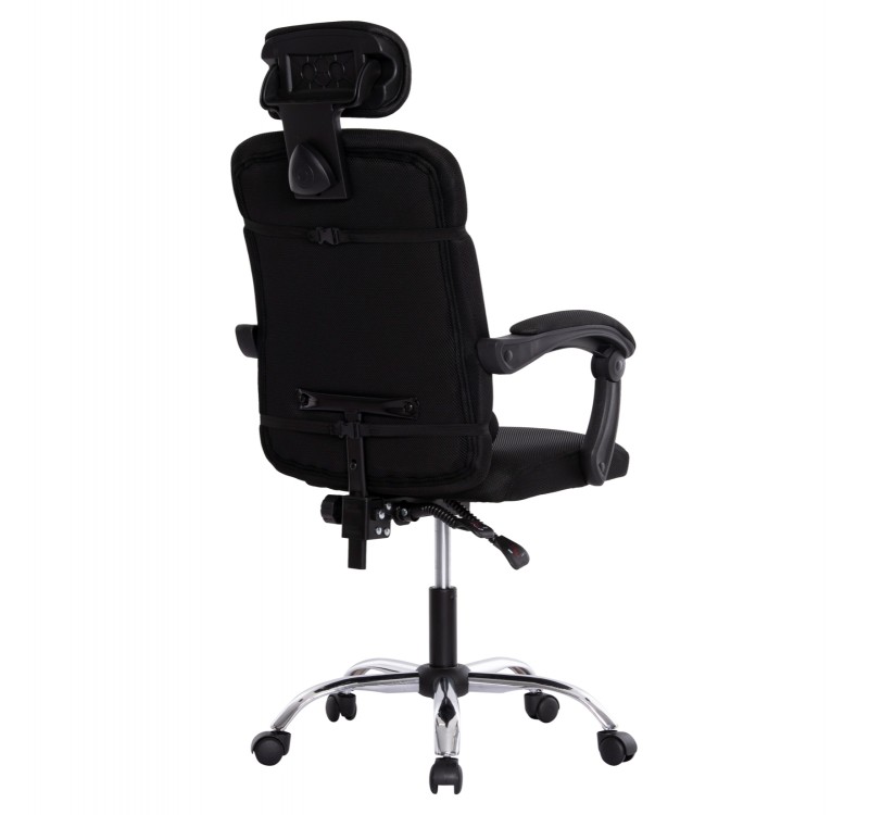 ΚΑΡΕΚΛΑ ΓΡΑΦΕΙΟΥ CRONER HM1196.01 ΜΑΥΡΟ MESH-ΜΕΤΑΛ.ΒΑΣΗ 58x99x120Υεκ.
