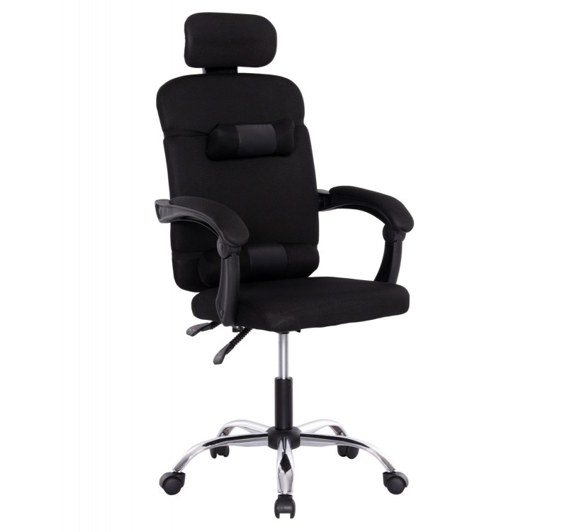 ΚΑΡΕΚΛΑ ΓΡΑΦΕΙΟΥ CRONER HM1196.01 ΜΑΥΡΟ MESH-ΜΕΤΑΛ.ΒΑΣΗ 58x99x120Υεκ.