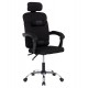 ΚΑΡΕΚΛΑ ΓΡΑΦΕΙΟΥ CRONER HM1196.01 ΜΑΥΡΟ MESH-ΜΕΤΑΛ.ΒΑΣΗ 58x99x120Υεκ.