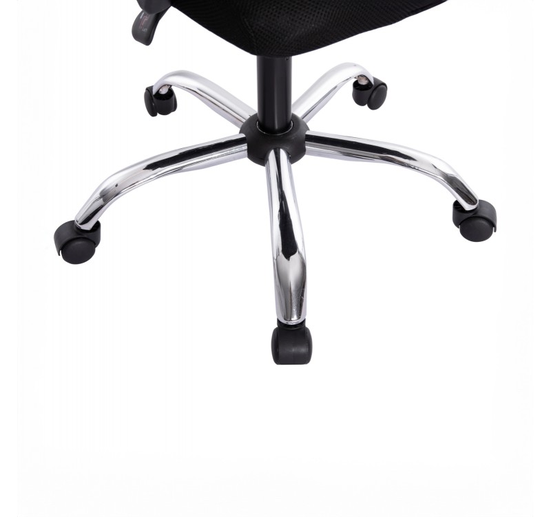 ΚΑΡΕΚΛΑ ΓΡΑΦΕΙΟΥ CRONER HM1196.01 ΜΑΥΡΟ MESH-ΜΕΤΑΛ.ΒΑΣΗ 58x99x120Υεκ.
