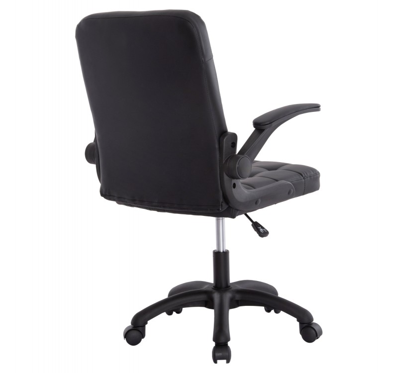 ΚΑΡΕΚΛΑ ΓΡΑΦΕΙΟΥ PORTIMA HM1197.01 ΜΑΥΡΟ PVC-ΣΚΕΛΕΤΟΣ & ΒΑΣΗ 69x57x97Υεκ.