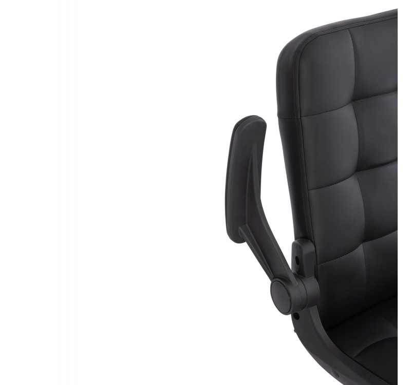 ΚΑΡΕΚΛΑ ΓΡΑΦΕΙΟΥ PORTIMA HM1197.01 ΜΑΥΡΟ PVC-ΣΚΕΛΕΤΟΣ & ΒΑΣΗ 69x57x97Υεκ.