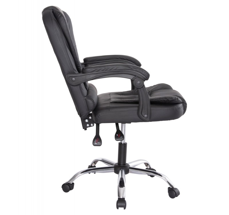 ΚΑΡΕΚΛΑ ΓΡΑΦΕΙΟΥ LAGOM HM1198 ΜΑΥΡO PVC-ΜΕΤΑΛ.ΒΑΣΗ-ΜΑΥΡΟΣ ΣΚΕΛΕΤΟΣ 60x70x104Υεκ