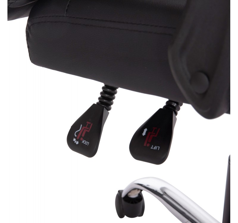 ΚΑΡΕΚΛΑ ΓΡΑΦΕΙΟΥ LAGOM HM1198 ΜΑΥΡO PVC-ΜΕΤΑΛ.ΒΑΣΗ-ΜΑΥΡΟΣ ΣΚΕΛΕΤΟΣ 60x70x104Υεκ