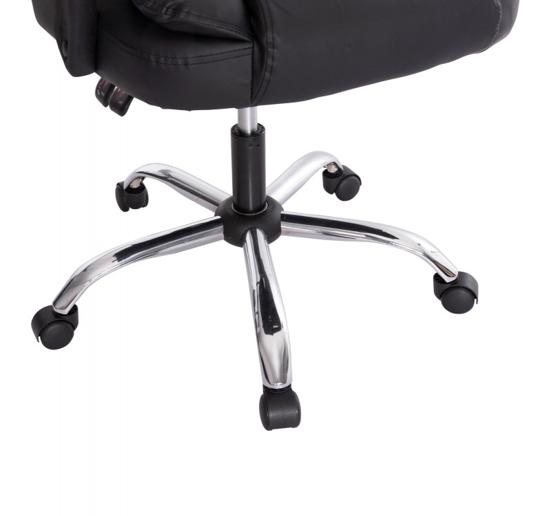 ΚΑΡΕΚΛΑ ΓΡΑΦΕΙΟΥ LAGOM HM1198 ΜΑΥΡO PVC-ΜΕΤΑΛ.ΒΑΣΗ-ΜΑΥΡΟΣ ΣΚΕΛΕΤΟΣ 60x70x104Υεκ