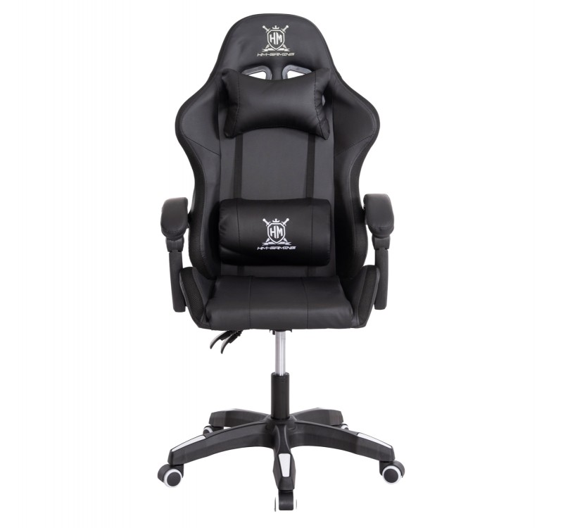 ΠΟΛΥΘΡΟΝΑ GAMING DARREN HM1203.04 ΜΑΥΡΟ-ΛΕΥΚΟ PVC 58.5x100x120Υεκ.