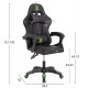 ΠΟΛΥΘΡΟΝΑ GAMING DARREN HM1203.03 ΜΑΥΡΟ-ΠΡΑΣΙΝΟ PVC 58.5x100x120Υεκ.