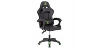 ΠΟΛΥΘΡΟΝΑ GAMING DARREN HM1203.03 ΜΑΥΡΟ-ΠΡΑΣΙΝΟ PVC 58.5x100x120Υεκ.