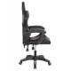ΠΟΛΥΘΡΟΝΑ GAMING DARREN HM1203.03 ΜΑΥΡΟ-ΠΡΑΣΙΝΟ PVC 58.5x100x120Υεκ.