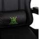 ΠΟΛΥΘΡΟΝΑ GAMING DARREN HM1203.03 ΜΑΥΡΟ-ΠΡΑΣΙΝΟ PVC 58.5x100x120Υεκ.