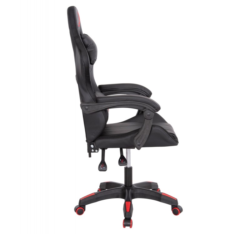 ΠΟΛΥΘΡΟΝΑ GAMING DARREN HM1203.01 ΜΑΥΡΟ-ΚΟΚΚΙΝΟ PVC 58.5x100x120Υεκ.
