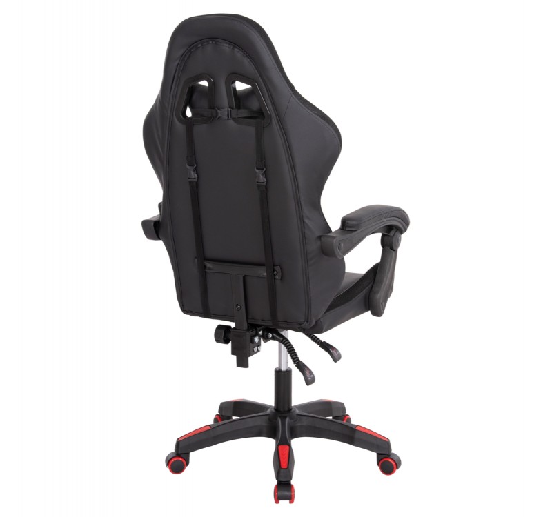 ΠΟΛΥΘΡΟΝΑ GAMING DARREN HM1203.01 ΜΑΥΡΟ-ΚΟΚΚΙΝΟ PVC 58.5x100x120Υεκ.