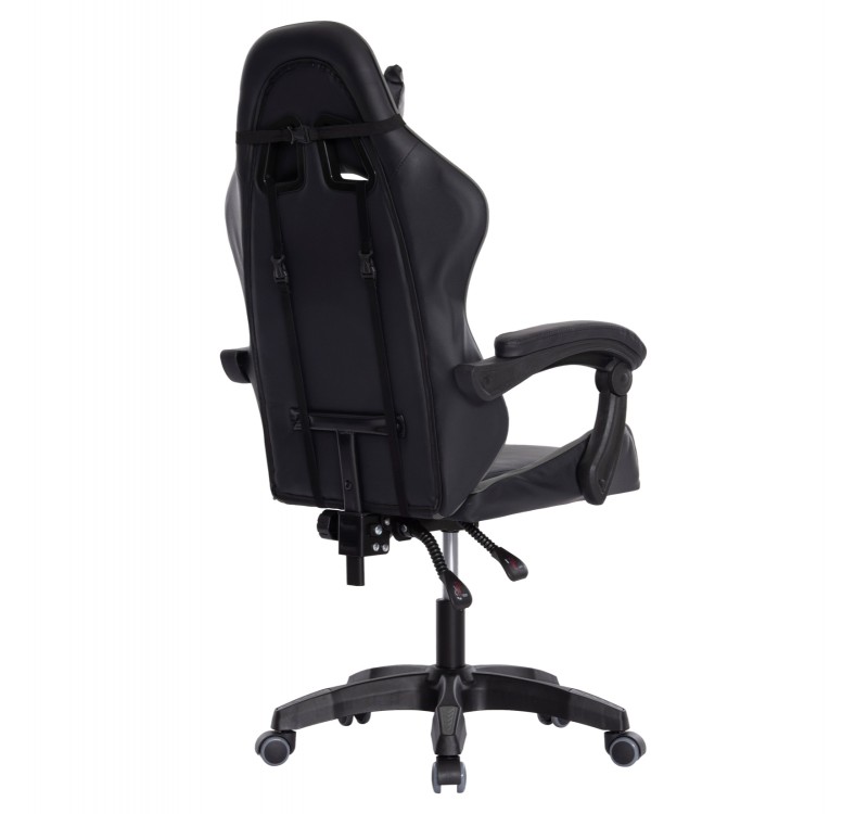 ΠΟΛΥΘΡΟΝΑ GAMING DARREN HM1203.10 ΜΑΥΡΟ-ΓΚΡΙ PVC 60x60x120Υεκ.
