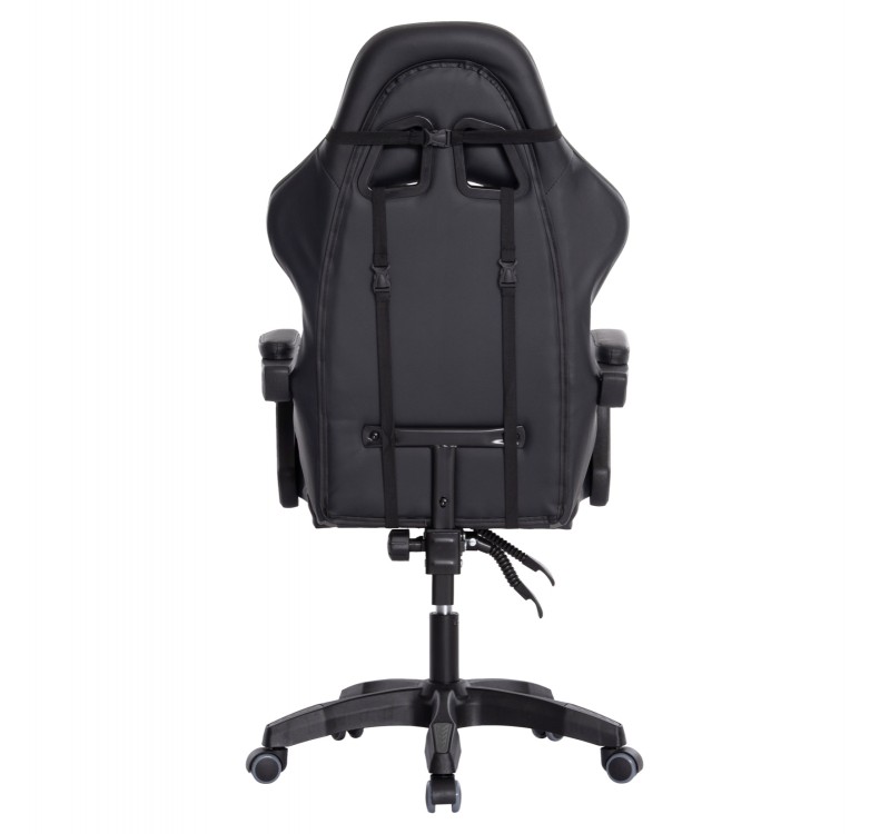 ΠΟΛΥΘΡΟΝΑ GAMING DARREN HM1203.10 ΜΑΥΡΟ-ΓΚΡΙ PVC 60x60x120Υεκ.