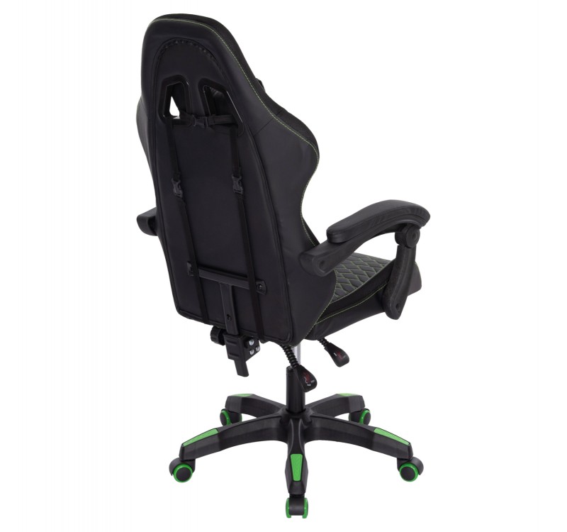 ΠΟΛΥΘΡΟΝΑ GAMING LOOT HM1204 ΜΑΥΡΟ-ΠΡΑΣΙΝΟ PVC 60x60x120Υεκ.