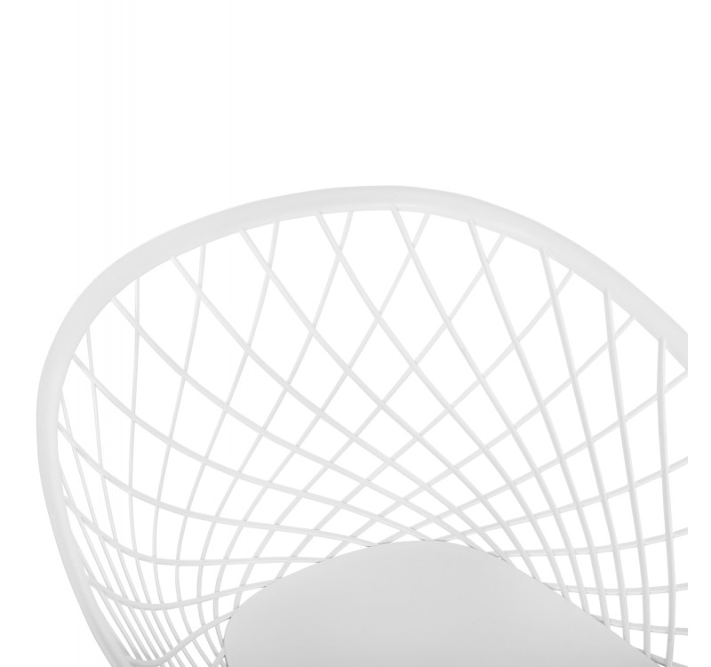 ΠΟΛΥΘΡΟΝΑ ΠΟΛΥΠΡΟΠΥΛΕΝΙΟΥ ARIADNE HM8001.31 ΛΕΥΚΗ ΜΕ ΛΕΥΚΑ ΜΕΤΑΛ.ΠΟΔΙΑ 62x54x81Υεκ.