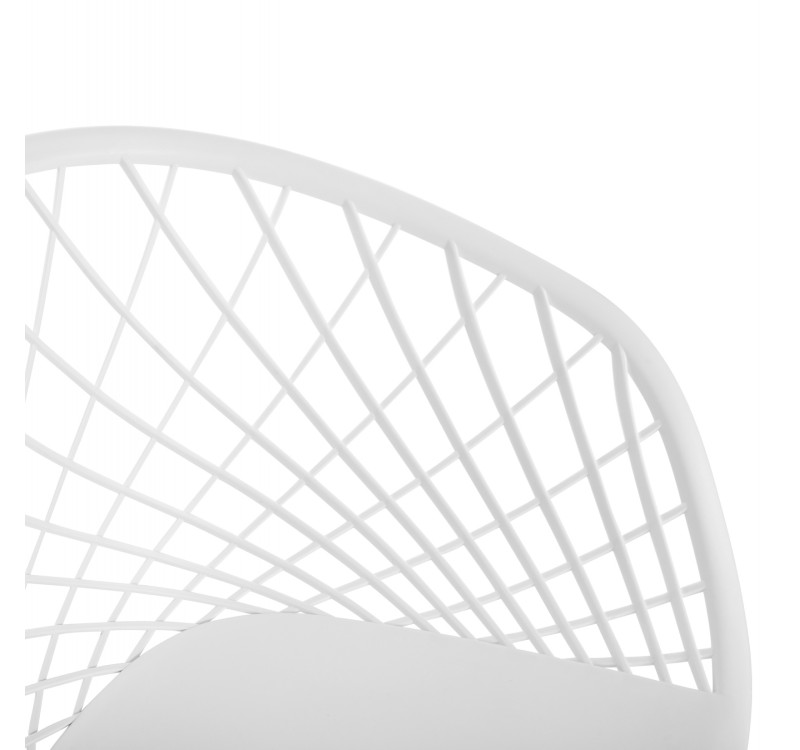 ΠΟΛΥΘΡΟΝΑ ΠΟΛΥΠΡΟΠΥΛΕΝΙΟΥ ARIADNE HM8001.31 ΛΕΥΚΗ ΜΕ ΛΕΥΚΑ ΜΕΤΑΛ.ΠΟΔΙΑ 62x54x81Υεκ.