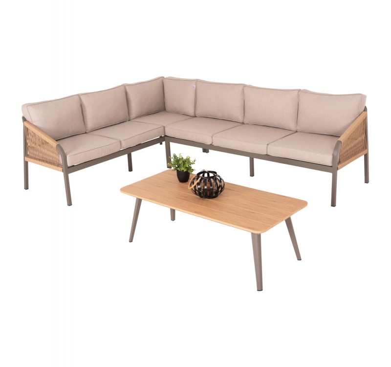 ΣΑΛΟΝΙ ΓΩΝΙΑ ΕΞ.ΧΩΡΟΥ MAERLY HM6140.03 ΑΛΟΥΜΙΝΙΟ & ΜΑΞΙΛΑΡΙΑ ΣΑΜΠΑΝΙ-ΣΥΝΘ.ΣΧΟΙΝΙ